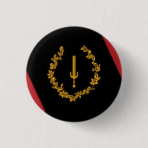 Schwarze Amerikanische Heritage-Flagge Button