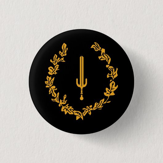 Schwarze Amerikanische Heritage-Flagge Button (Vorderseite)