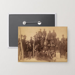 Schwarze amerikanische Kampftruppen: Buffalo Krieg Button