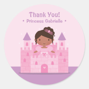 Schwarze amerikanische Prinzessin Danke Aufkleber