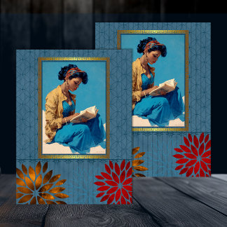 Schwarze amerikanische Retro-Schönheits-Decoupage  Seidenpapier