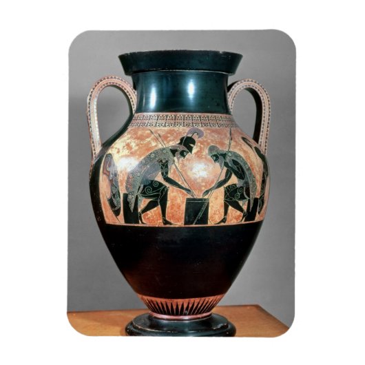 Schwarze Amphora mit Ajax und Achilles, Magnet (Vertikal)