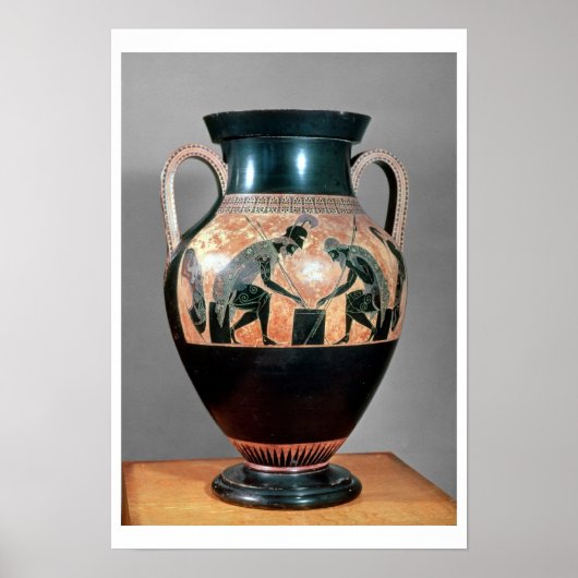 Schwarze Amphora mit Ajax und Achilles, Poster (Vorne)