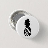 Schwarze Ananas Button (Vorne & Hinten)