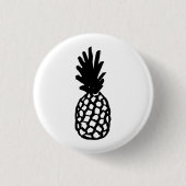 Schwarze Ananas Button (Vorderseite)