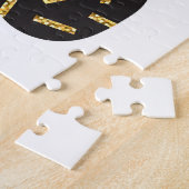 Schwarze Ananas: Einzigartiges texturiertes Set Puzzle (Seite)