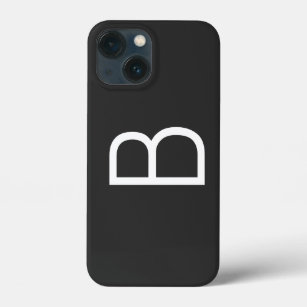 Schwarze Anfangsbuchstaben Monogram modern Case-Mate iPhone Hülle