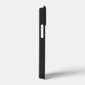 Schwarze Anfangsbuchstaben Monogram modern Case-Mate iPhone Hülle (Rückseite / Rechts)