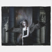 SCHWARZE ANGEL FLEECEDECKE (Vorderseite (Horizontal))