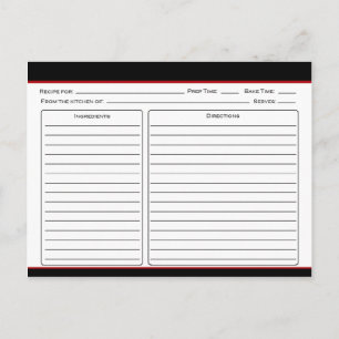 Schwarze Anguskühe - Rezeptkarten Postkarte