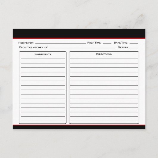 Schwarze Anguskühe - Rezeptkarten Postkarte (Rückseite)