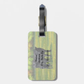 Schwarze Anguskühe und Niedliches Kalb im Sommerwe Gepäckanhänger (Rückseite vertikal)