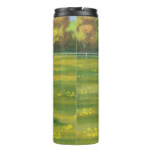 Schwarze Anguskühe und Niedliches Kalb im Sommerwe Thermosbecher (Rückseite)