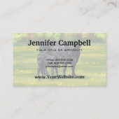 Schwarze Anguskühe und Niedliches Kalb im Sommerwe Visitenkarte (Rückseite)