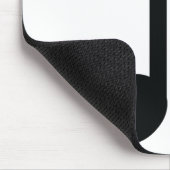 schwarze Anmerkungsikone Mousepad (Ecke)