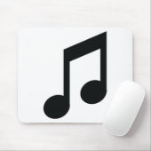 schwarze Anmerkungsikone Mousepad (Mit Mouse)