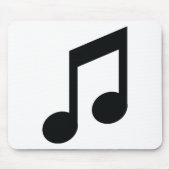 schwarze Anmerkungsikone Mousepad (Vorne)