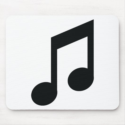 schwarze Anmerkungsikone Mousepad (Vorne)