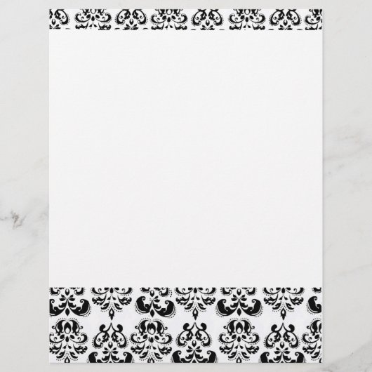 SCHWARZE ANS WEISSE DAMASK (Vorderseite)