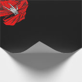 Schwarze Antichrist Ziege Satan Baphomet Geschenkpapier (Ecke)