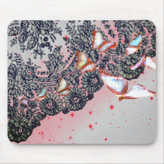 SCHWARZE ANTIQUE LACE PATTER MAUSPAD