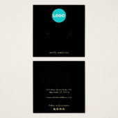 Schwarze Anzeige für die Aufnahme des Logos (Vorne & Hinten)