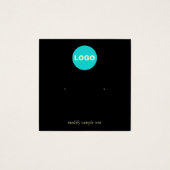 Schwarze Anzeige für die Aufnahme des Logos (Vorderseite)