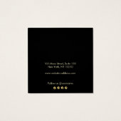 Schwarze Anzeige für die Aufnahme des Logos (Rückseite)