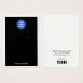 Schwarze Anzeigetafel für das Logo "Weiße Grenze" (Vorne & Hinten)