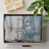 Schwarze Appaloosa Pferde auf einem Bauernhof im W Seidenpapier (Geschenk)