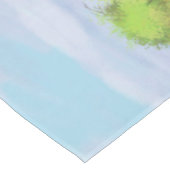 Schwarze Appaloosa Pferde im Sommer Weide Tischdecke (Schrägansicht)