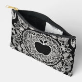 Schwarze Apple-KI-Kunst Zubehörtasche (Offen)