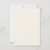 Schwarze Aquarell-Hochzeit Save The Date (Rückseite)