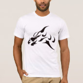 SCHWARZE ART DRAGON TATTOO-DESIGN T-Shirt (Vorderseite)