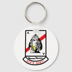 Schwarze Asse VF-41 Schlüsselanhänger