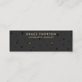 Schwarze Astrologie Sterne Gestell Ohrring-Display Mini Visitenkarte (Vorderseite)