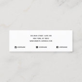 Schwarze Astrologie Sterne Gestell Ohrring-Display Mini Visitenkarte (Rückseite)