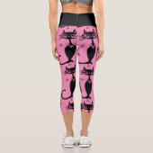 SCHWARZE ATOMKATASTROPHENKABORAKTIKEN YOGA-LEGGING CAPRI LEGGINGS (Rückseite)