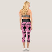 SCHWARZE ATOMKATASTROPHENKABORAKTIKEN YOGA-LEGGING CAPRI LEGGINGS (Rückseite)