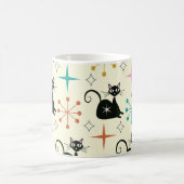 Schwarze Atomkatze aus dem Mittelalter mit Sternex Kaffeetasse (Mittel)