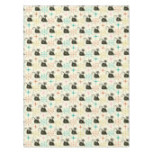 Schwarze Atomkatze aus dem Mittelalter mit Sternex Tischdecke (Vorderseite)