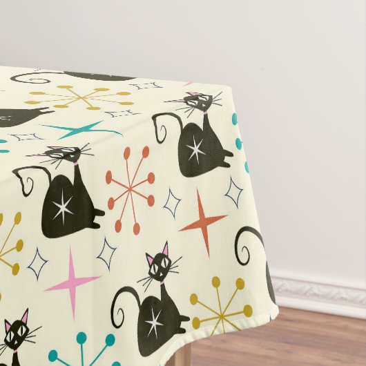 Schwarze Atomkatze aus dem Mittelalter mit Sternex Tischdecke (Beispiel)