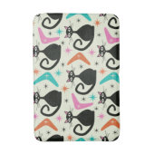 Schwarze Atomkatzen aus dem Mittelalter mit Boomer Badematte (Vorderseite Vertikal)