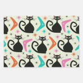 Schwarze Atomkatzen aus dem Mittelalter mit Boomer Geschenkpapier Set (Vorderseite 2)