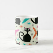 Schwarze Atomkatzen aus dem Mittelalter mit Boomer Kaffeetasse (Mittel)