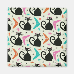 Schwarze Atomkatzen aus dem Mittelalter mit Boomer Magnet