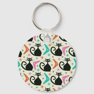 Schwarze Atomkatzen aus dem Mittelalter mit Boomer Schlüsselanhänger