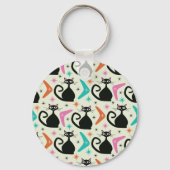 Schwarze Atomkatzen aus dem Mittelalter mit Boomer Schlüsselanhänger (Rückseite)