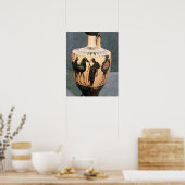 Schwarze Attische Vase, 5. Jahrhundert v. Chr. Poster (Küche)