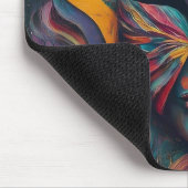 Schwarze Augen-Gesichtsmaske Mousepad (Ecke)